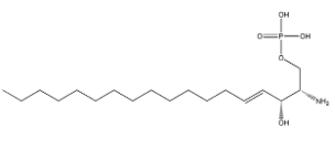Sphingosine 1-phosphate Chemical Structure