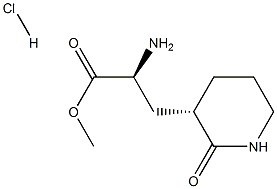 Methyl (S)-2-amino-3-((S)-2-oxopiperidin-3-yl)propanoate hydrochloride Chemical Structure