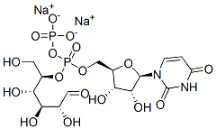 Uridine 5'-diphosphoglucose disodium salt 结构式