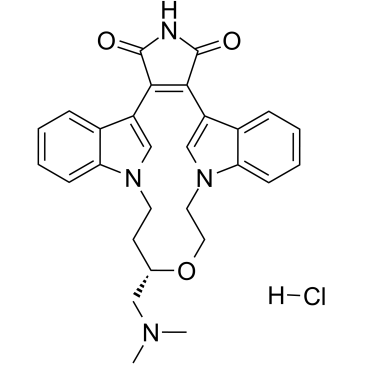 Ruboxistaurin hydrochloride 结构式