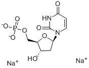 2′-Deoxyuridine 5′-monophosphate disodium salt 结构式