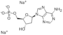 2'-Deoxyadenosine-5'-monophosphate disodium salt 结构式