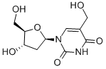 5-Hydroxymethyl-2'-deoxyuridine 结构式