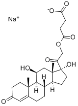 Hydrocortisone sodium succinate 结构式