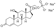 Hydrocortisone sodium phosphate 结构式