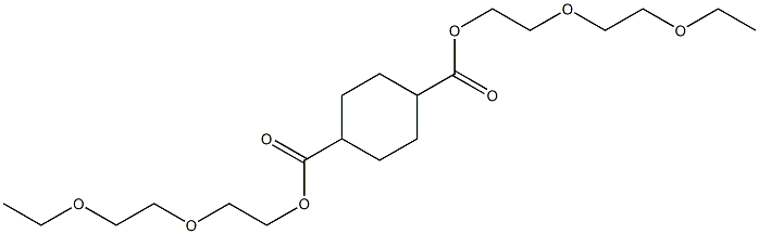 Bis[2-(2-ethoxyethoxy)ethyl] cyclohexane-1,4-dicarboxylate 结构式