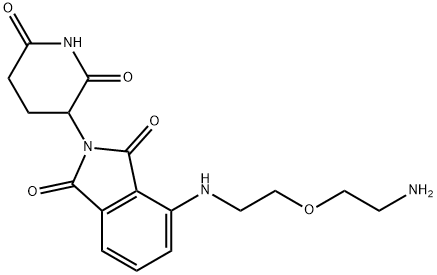 Thalidomide-NH-PEG1-NH2 Chemical Structure