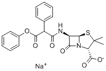 Carfecillin sodium Chemical Structure