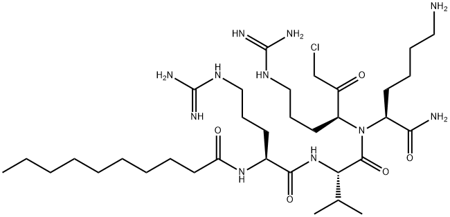 Decanoyl-arg-val-lys-arg-chloromethylketone 结构式