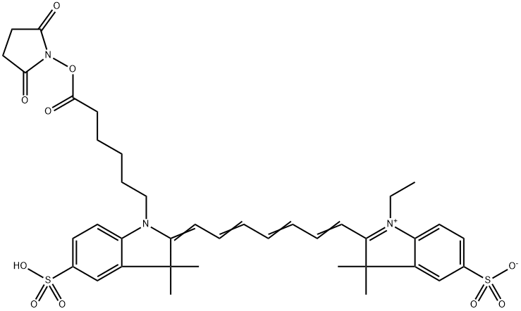 Sulfo-Cy7-SE 结构式