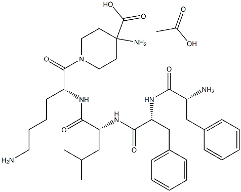 Difelikefalin acetate 结构式