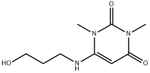 4-(3-Hydroxypropylamino)-1,3-dimethyluracil Chemical Structure