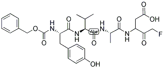 Z-Tyr-Val-Ala-DL-Asp-fluoromethylketone 结构式