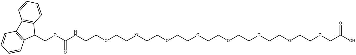 Fmoc-PEG8-acetic acid Chemical Structure