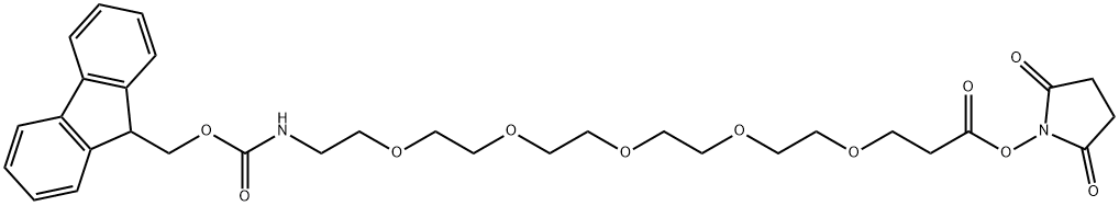 Fmoc-PEG5-NHS ester Chemical Structure