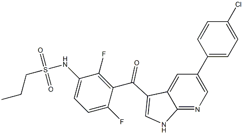 Vemurafenib Chemical Structure