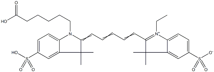 Sulfo-Cyanine 5 Carboxylic Acid 结构式 Sulfo-Cyanine 5 Carboxylic Acid 结构式