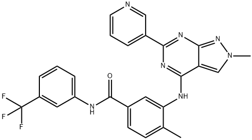 NVP-BHG712 isomer 结构式