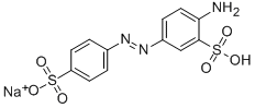 Sodium hydrogen 4-aminoazobenzene-3,4'-disulphonate Chemical Structure