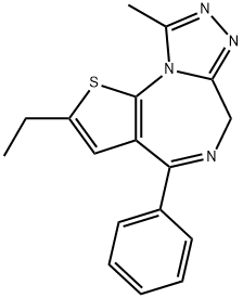 Deschloroetizolam 结构式
