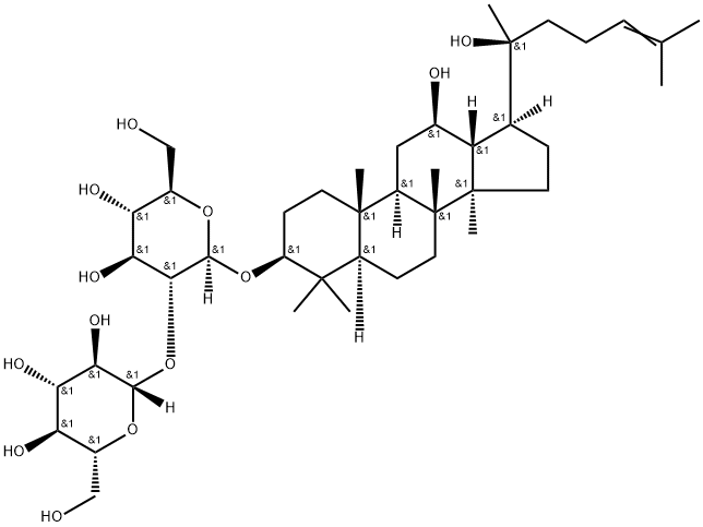 Ginsenoside Rg3 结构式