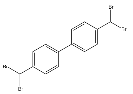 4,4'-Bis(dibromomethyl)-1,1'-biphenyl Chemical Structure