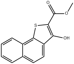 3-Hydroxynaphtho[1,2-b]thiophene-2-carboxylic acid methyl ester 结构式