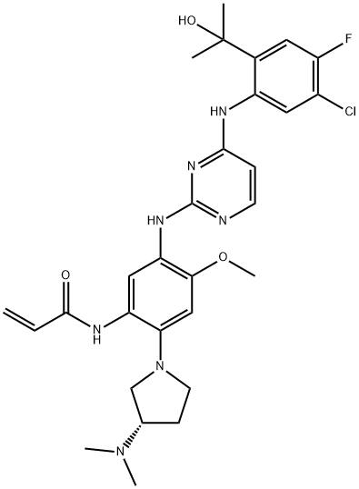 (S)-Sunvozertinib 结构式