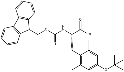 FMOC-TYR(2,6-ME2,4-TBU)-OH Chemical Structure FMOC-TYR(2,6-ME2,4-TBU)-OH Chemical Structure
