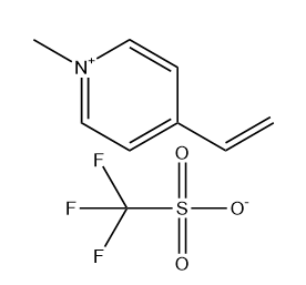 4-Ethenyl-1-methylpyridin-1-ium;trifluoromethanesulfonate Chemical Structure