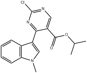 5-Pyrimidinecarboxylic acid, 2-chloro-4-(1-methyl-1H-indol-3-yl)-, 1-methylethyl ester Chemical Structure