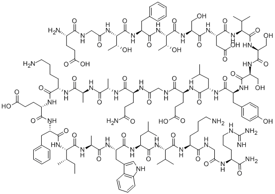 GLP-1 (9-36) amide 结构式