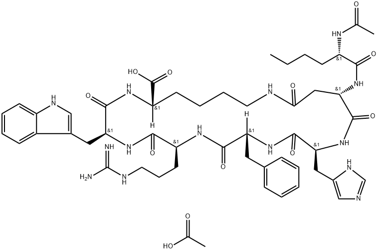 Bremelanotide Acetate 结构式