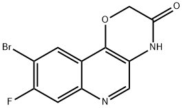 2H-1,4-Oxazino[3,2-c]quinolin-3(4H)-one, 9-bromo-8-fluoro- Chemical Structure