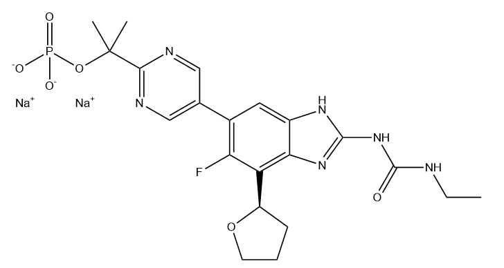 Fobrepodacin disodium 结构式
