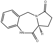 (S)-1,5,10,11a-Tetrahydro-3H-benzo[e]pyrrolo[1,2-a][1,4]diazepine-3,11(2H)-dione Chemical Structure
