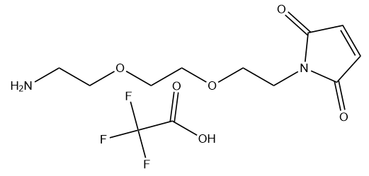 Mal-PEG2-NH2 TFA 结构式