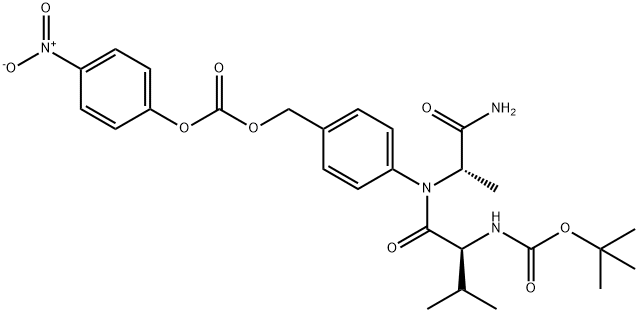 Boc-Val-Ala-PAB-PNP Chemical Structure
