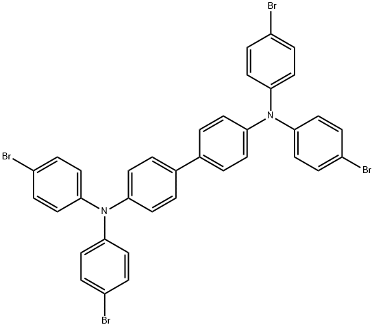 N4,N4,N4',N4'-tetrakis(4-bromophenyl)-[1,1'-biphenyl]-4,4'-diamine Chemical Structure
