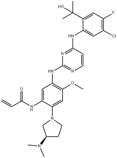Sunvozertinib 结构式