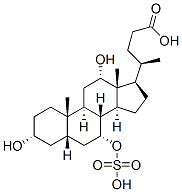Cholic Acid 7-sulfate Chemical Structure