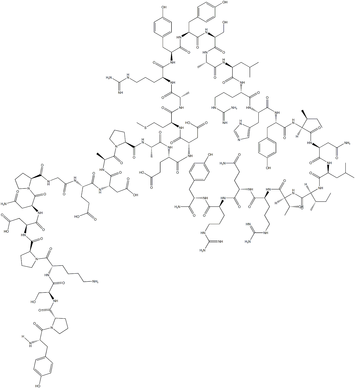 Neuropeptide Y (human, rat) Chemical Structure