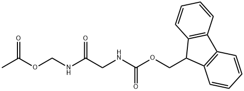 ({N-[(9H-Fluoren-9-ylmethoxy)carbonyl]glycyl}amino)methyl acetate Chemical Structure