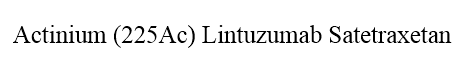 Actinium (225Ac) Lintuzumab Satetraxetan 结构式
