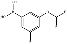(3-(Difluoromethoxy)-5-fluorophenyl)boronic acid Chemical Structure