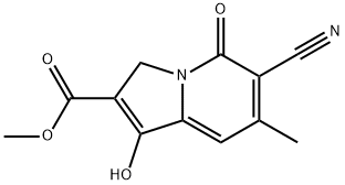 Methyl 6-cyano-1-hydroxy-7-methyl-5-oxo-3,5-dihydroindolizine-2-carboxylate Chemical Structure Methyl 6-cyano-1-hydroxy-7-methyl-5-oxo-3,5-dihydroindolizine-2-carboxylate Chemical Structure