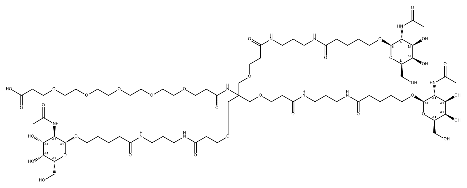 tri-GalNAc COOH Chemical Structure
