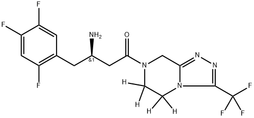 [2H4]-Sitagliptin 结构式