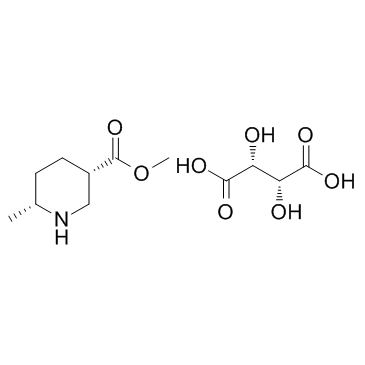 (3S,6R)-Methyl 6-methylpiperidine-3-carboxylate (2R,3R)-2,3-dihydroxysuccinate Chemical Structure
