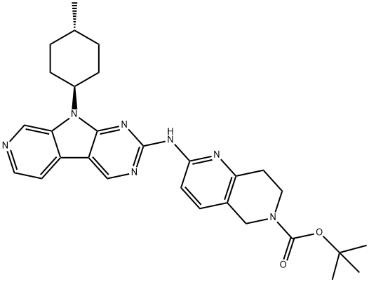9-(Trans-4-methylcyclohexyl)-9H-pyrido[4',3':4,5]pyrrolo[2,3-d]pyrimidin-2-amine Chemical Structure